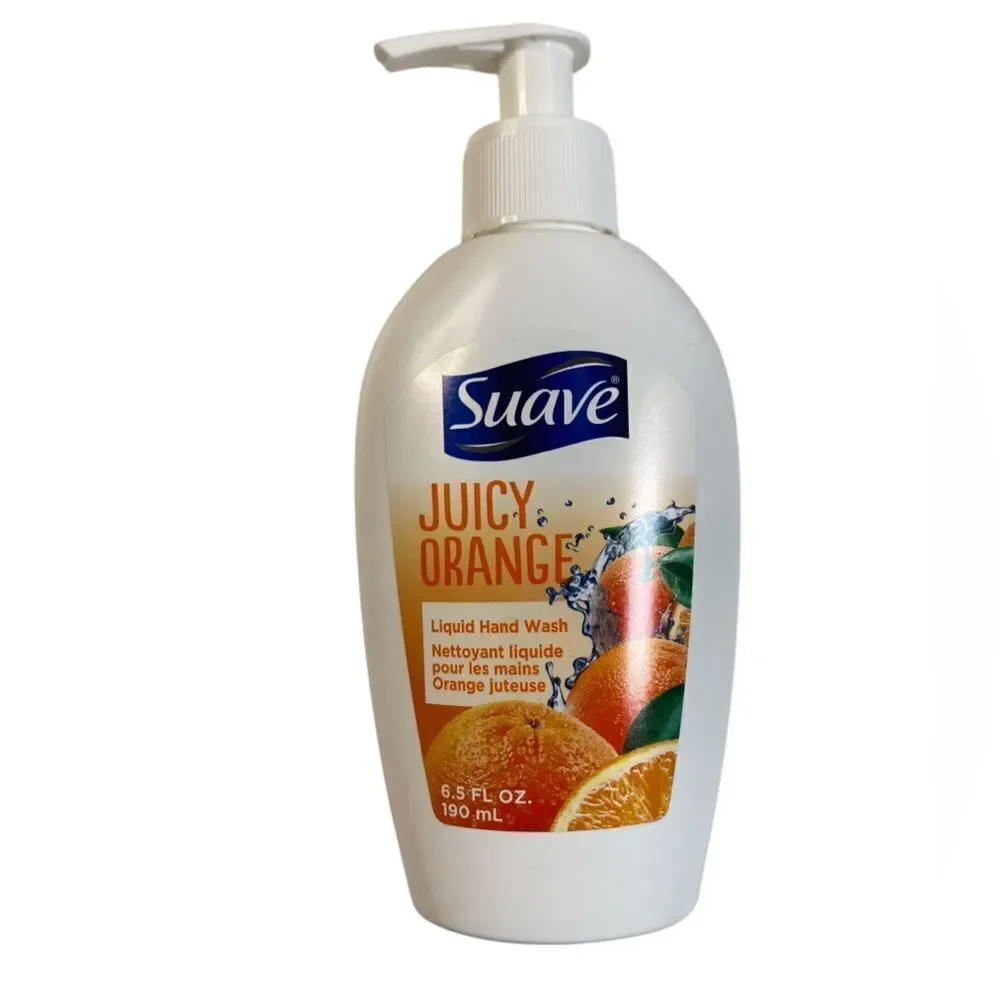NEW SUAVE Juicy Orange Liquid Hand Soap Pump Bottle - 6.5 FL OZ